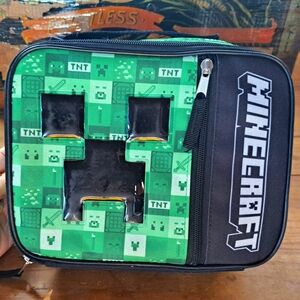Back-to-School Minecraft Lunchbox Lunch Box, Insulated, Soft Padded Lunch Bag